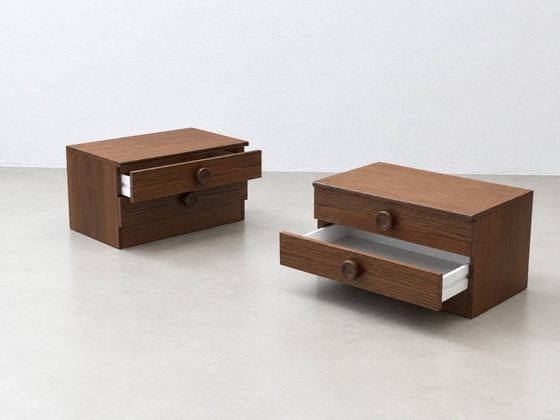 2 Mid-Century Nightstands, 1970s – Wood (photo 7 of 13)