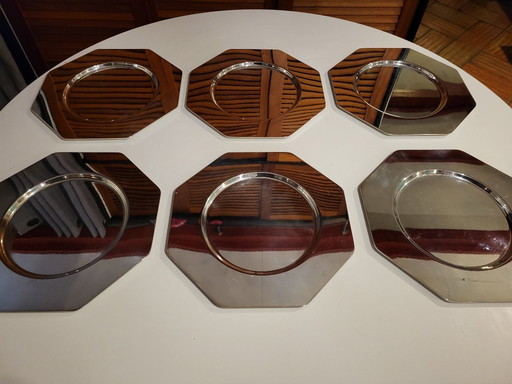 6x Vintage Design Teghini Firenze Italy dinner plates | 1970