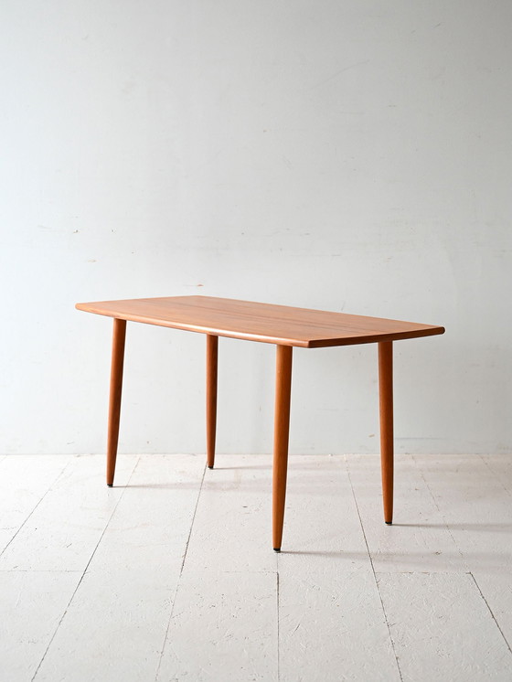 Image 1 of Vintage Scandinavische Teakhouten Salontafel