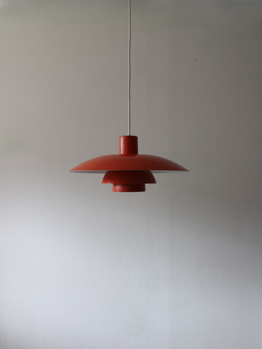 Lampada a sospensione danese vintage di Louis Poulsen, PH4/3