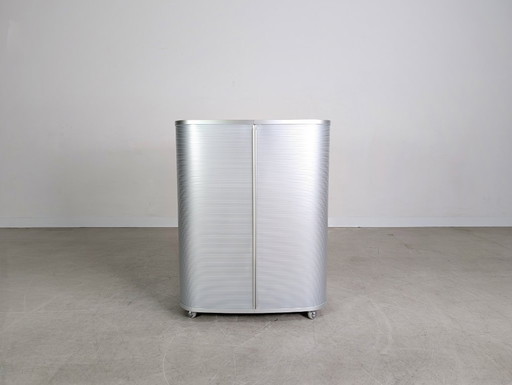 Cassettiera WOGG, mobile di design di Benny Mosimann, mobile ellittico