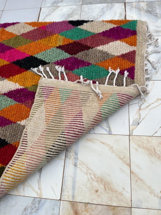 Image 1 of Tapis berbères multicolores en laine 200cmx150cm