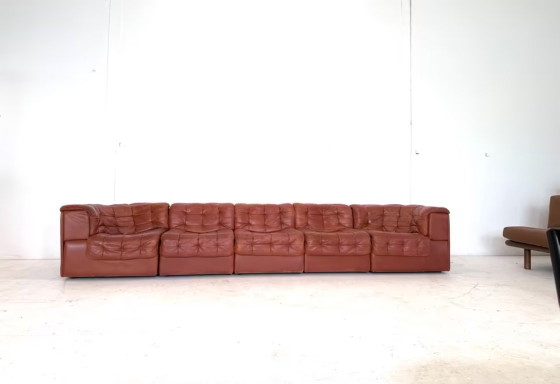Image 1 of De Sede DS 11 Leather Sofa Couch Desede Armchair Design Modular Elements