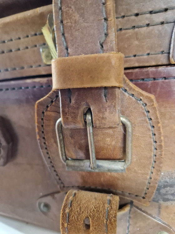 Vintage Reiskoffer – Reistassen, Leather, Metal (photo 8 of 15)