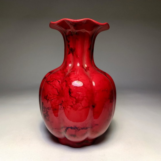 Zsolnay - Vaso - Vaso Eosina Rosso - Porcellana – Vasi, Porcelain (photo 2 of 22)