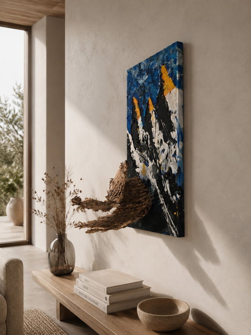 Œuvre d'art : Peinture et sculpture d'Icare par Th. G. Kellnberger