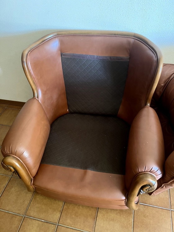 Image 1 of Set divano e poltrone ( 3 ) Vintage in pelle