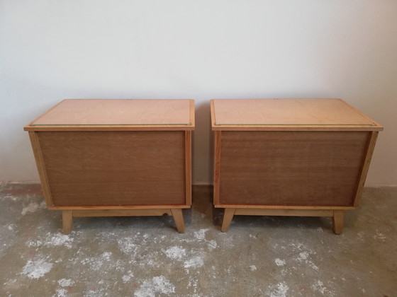 Image 1 of Tables de nuit luxueuses Mid Century Vintage Sideboards