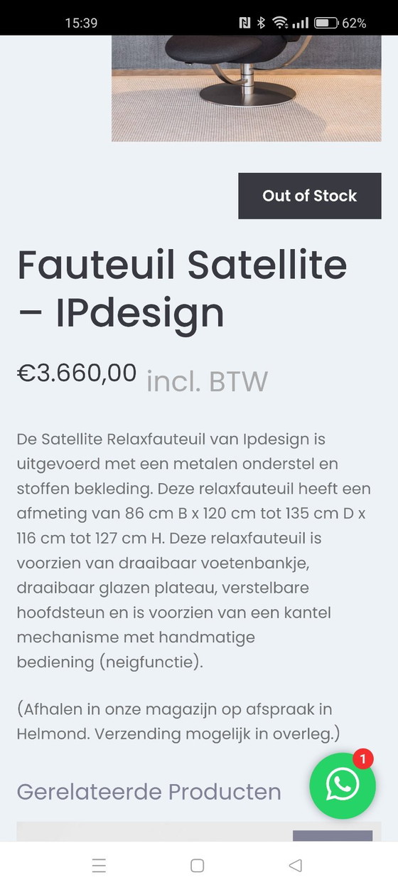 Ipdesign Satellite – Sessel, Glas, Leder (photo 11 of 12)