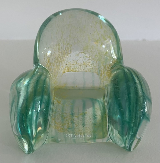 Image 1 of Kosta Boda, fauteuil miniature Bon Bon / Kjell Engman