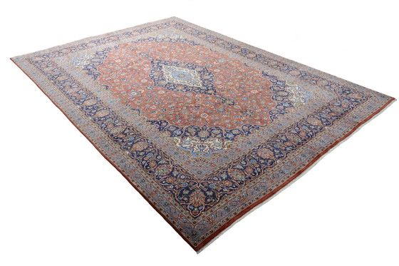 Image 1 of Handgeknüpfter Kashan Kork - Rot - 403 x 292 cm