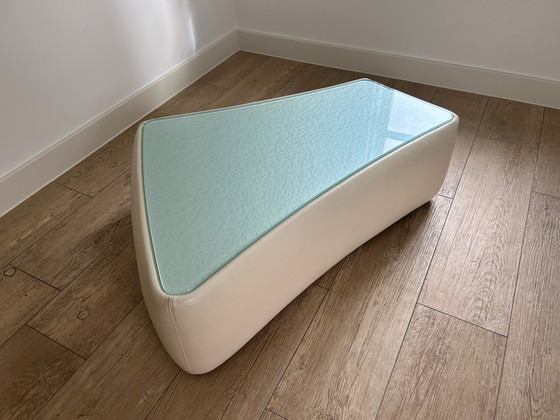 Image 1 of Mesa de centro Leolux modelo Archipel cuero/vidrio