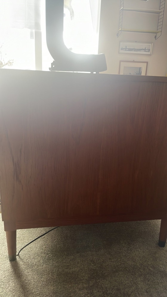 Image 1 of Bureau en teck de style danois moderne du milieu du siècle