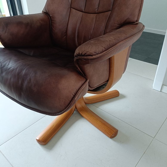 Hjellegjerde Draaifauteuil Eighties – Hjellebjerge, Draaistoelen, Leather, Metal (photo 11 of 14)