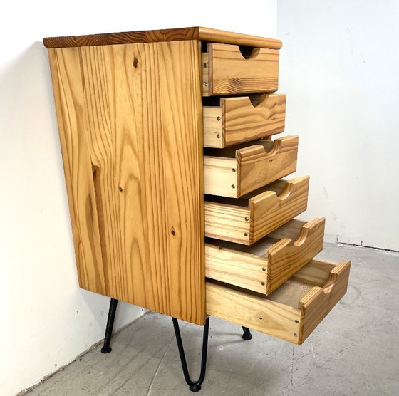 Image 1 of Chest of drawers on hairpin legs, Scandinavian style