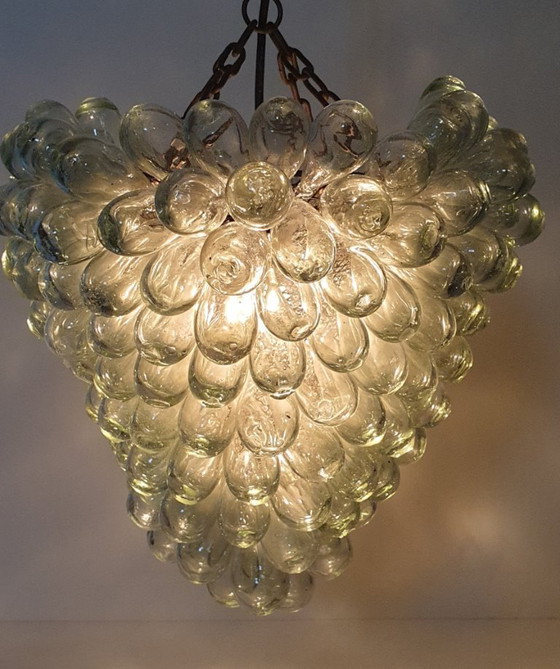 Image 1 of Vintage Murano grape pendant lamp