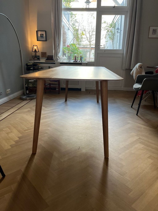 Wooden dining table - Sav & Okse - 220x90 - excellent condition