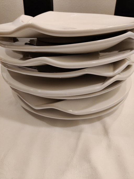 JHM Ceramica, 4 witte schaaltjes, creatief model