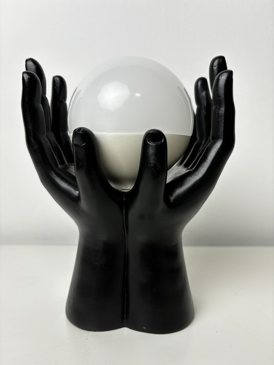 Image 1 of Art Deco Hands Table Lamp