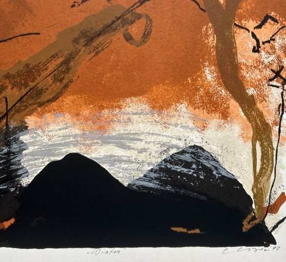 Image 1 of Serigrafía Henk van Vessem - Invierno