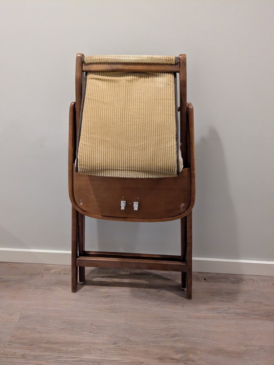 Image 1 of Vintage houten kinderstoel, Wehrli, inklapbaar antiek retro