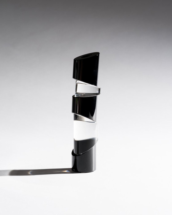 Image 1 of Sculpturale glazen kaarsenhouder van Rosenthal Studio-Line, Duitsland, jaren 1980-1990
