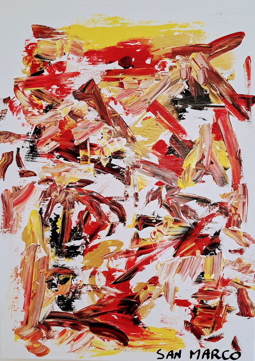 Artist painting - Enzo SAN MARCO - Artifice