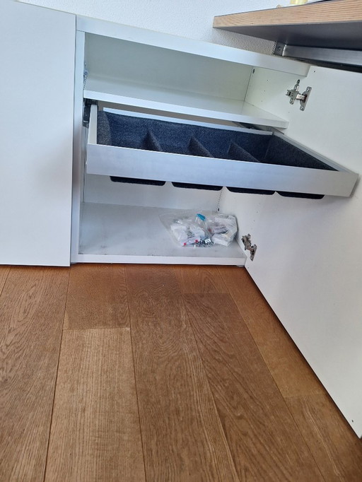 White storage cabinet