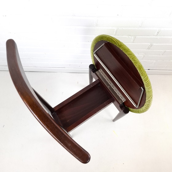 Vintage Dressboy Stoel Jaren 60 Mid Century Modern – Eetkamerstoelen, Textile, Wood (photo 8 of 8)