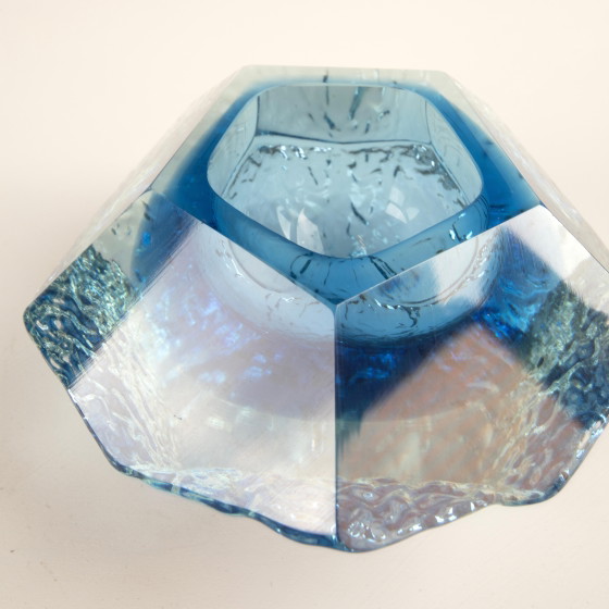 Sculptural submerged glass ashtray by Gianfranco Mandruzzato Murano 1970 – Table accessories (photo 21 of 21)