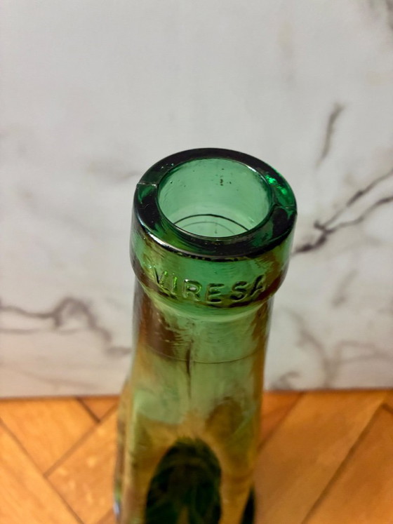 Vintage Viresa fles van gebroken glas, 47,5 cm – Viresa Espagne, Decoratieve objecten (photo 6 of 7)