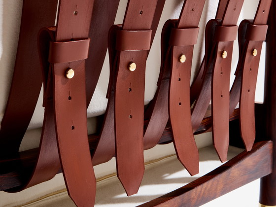 Image 1 of Par de sillones Carlo De Carli en palisandro, latón y cuero, 1966