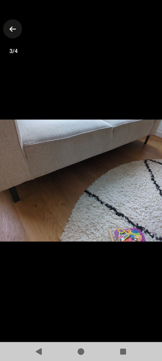 2,5zits Bank, Grijs/Beige Gemêleerd, In Zeer Goede Conditie – 2 zitsbanken, Textile (photo 10 of 10)