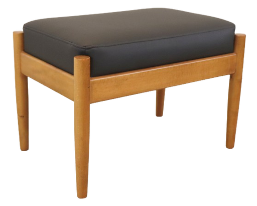 Danish footstool reupholstered vintage