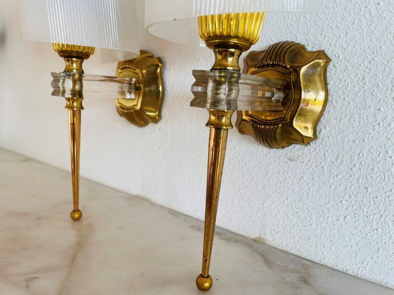 Image 1 of Coppia di applique da parete in stile Mid Century Modern