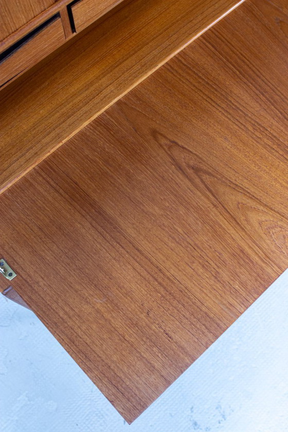 Image 1 of Scrivania da segretaria vintage in teak Erling Torvits, scrivania da scrittura danese