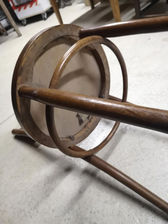 Image 1 of Authentieke BAUMANN bistrostel - Vintage gebogen hout met Art Nouveau-decoratie