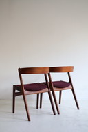 Juego de 2 sillones Fire, Kai Kristiansen, década de 1950.