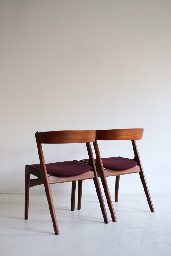 Image 1 of Ensemble de 2 chaises Fire, Kai Kristiansen, années 1950