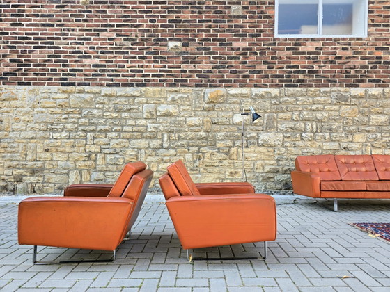 Classic 60s 70s Sofa Set Seating Group Vintage Couch Mid Century – Couches, Leather (photo 6 of 12)
