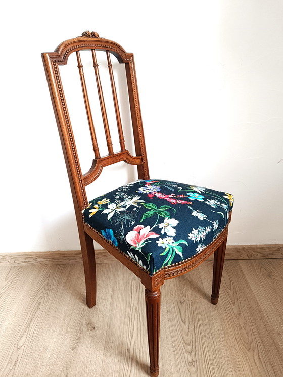 Image 1 of Sedia stile Luigi XVI Napoléon III in stile art nouveau