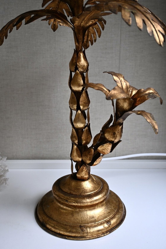 Image 1 of Hollywood Regency Table Lamp Palm Tree Hans Kögl