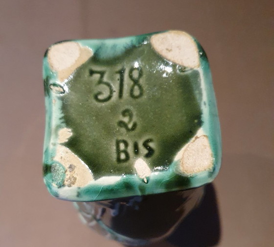 Image 1 of Art Nouveau 3-piece ceramic set Louis Gueule Vierzon - ca 1900