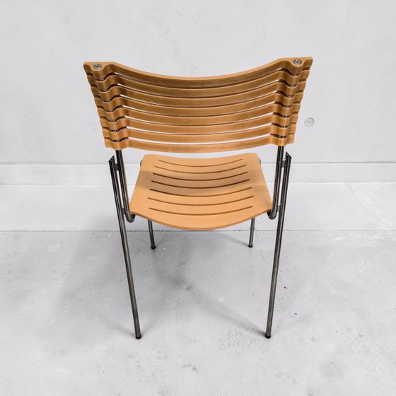 Designstoel, eetkamerstoel, Fritz Hansen Runner Kasper Salto – Eetkamerstoelen, Chrome, Wood (photo 5 of 13)