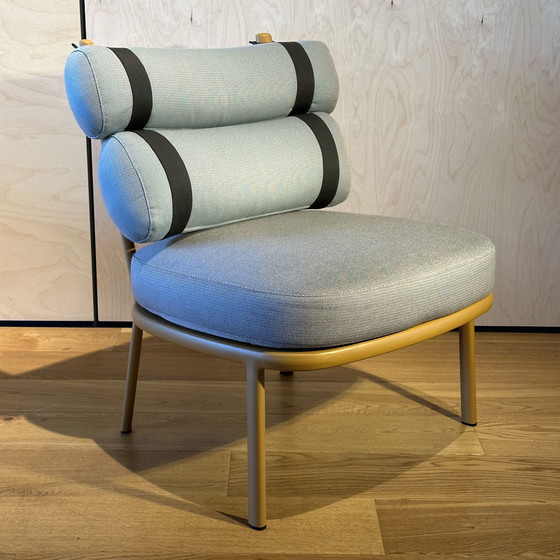 Image 1 of Kettal Roll Club tuinstoel (set van 2) met Mesh tuintafel Ø48