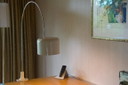 Oluce Coupé Arched Table Lamp 1960's by Joe Colombo wit