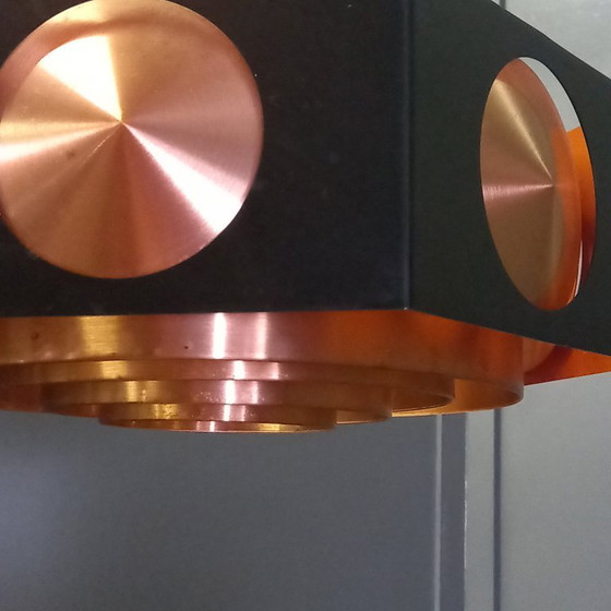 Plafoniera - Plafoniera Vintage Space Age in Rame di Birger Hammerstad – TR&Co, Lampade a sospensione (photo 10 of 13)