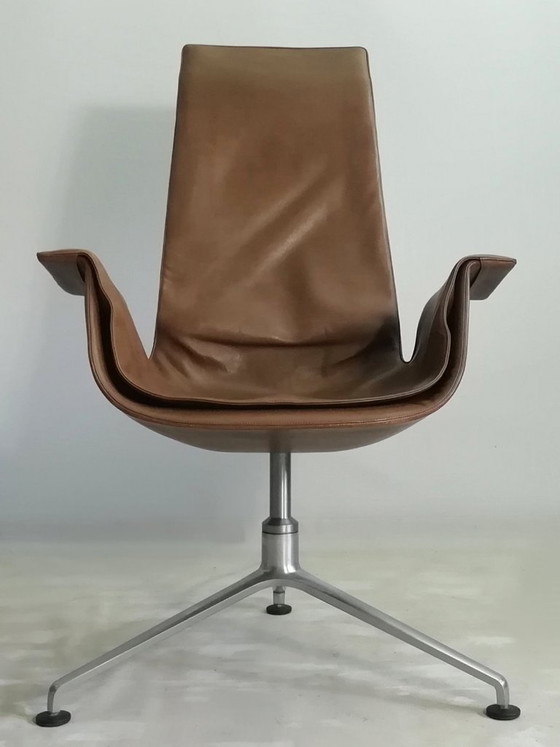 2x KILL FK67 designicoon 1967 Fabricius Kastholm leren stoel TULIP 3-potige KNOLL set van 2 (photo 19 of 20)