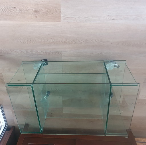 Glass 80s Design Table