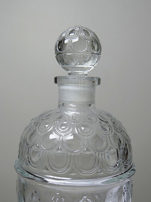 Flakon mit alten Bienen Guerlain, leer, Eau de Cologne du Coq XXe Glas 500ml